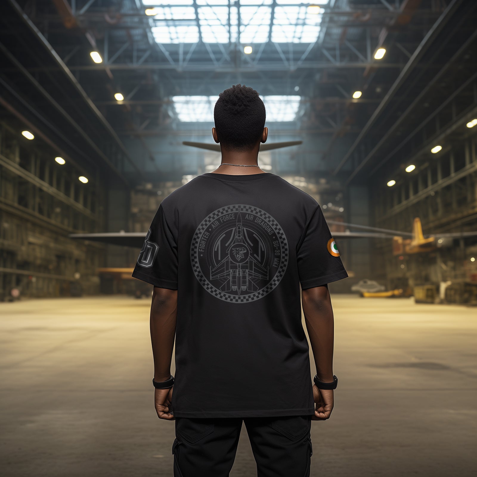 Black Danger Rescue Oversized Fighter T Shirt