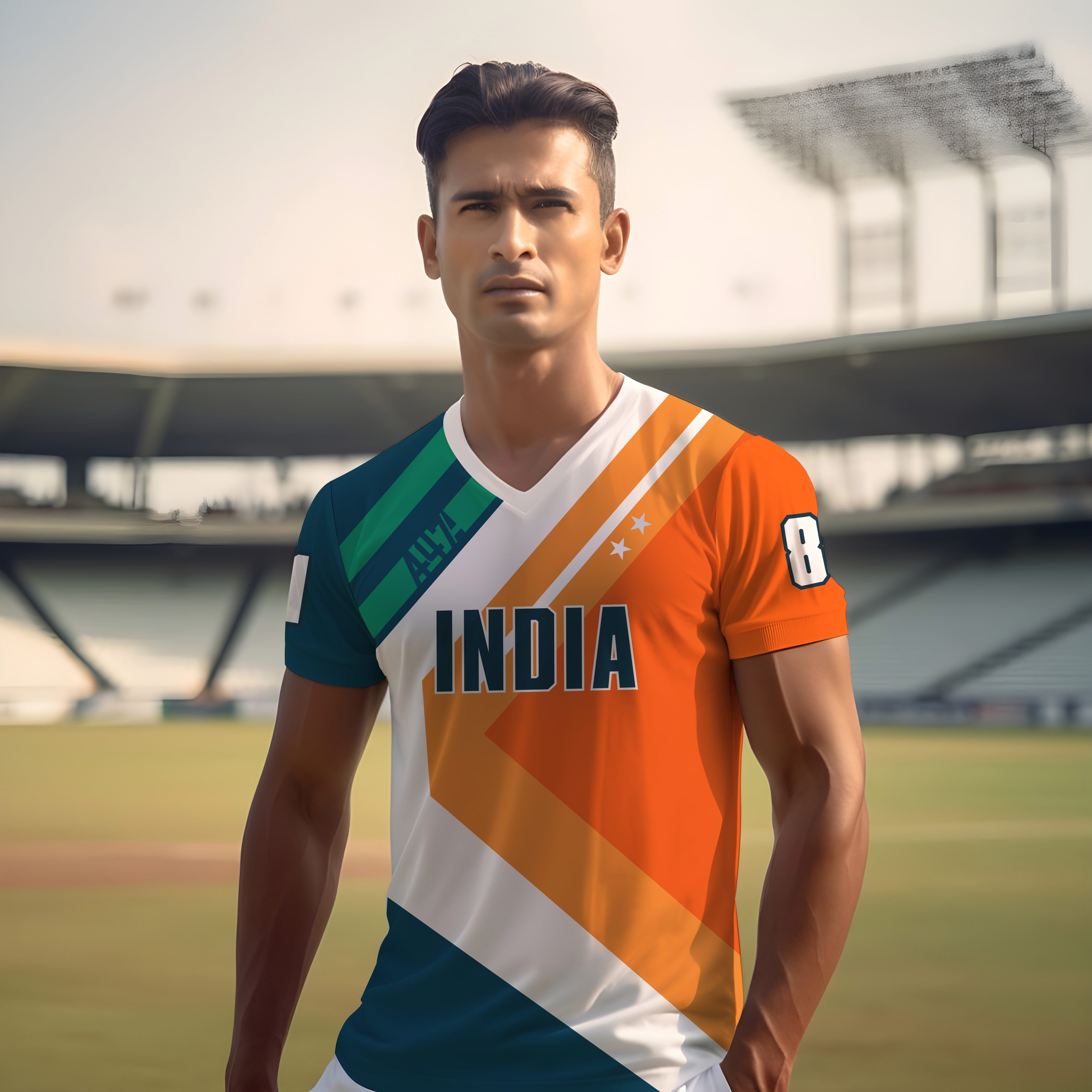 Cricket Sports T-shirt Jersey Design Concept Vector, Sports Jersey Concept  with Front and Back View. New India Cricket Jersey 2020 Stock Vector -  Illustration of clothing, cricket: 203202840