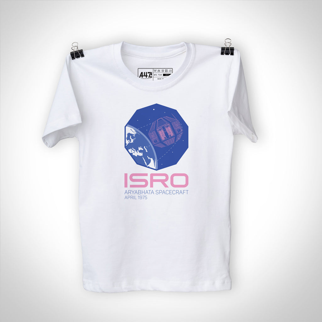 ISRO White Womens Girls T-shirt