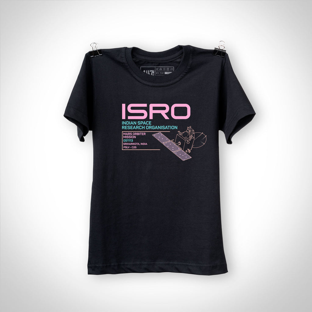 ISRO Black Women T-shirt