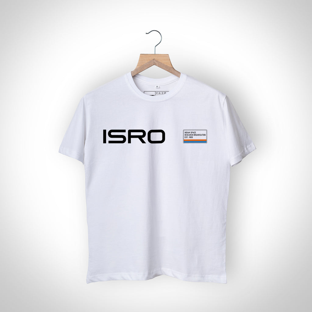 ISRO White Mens T-shirt