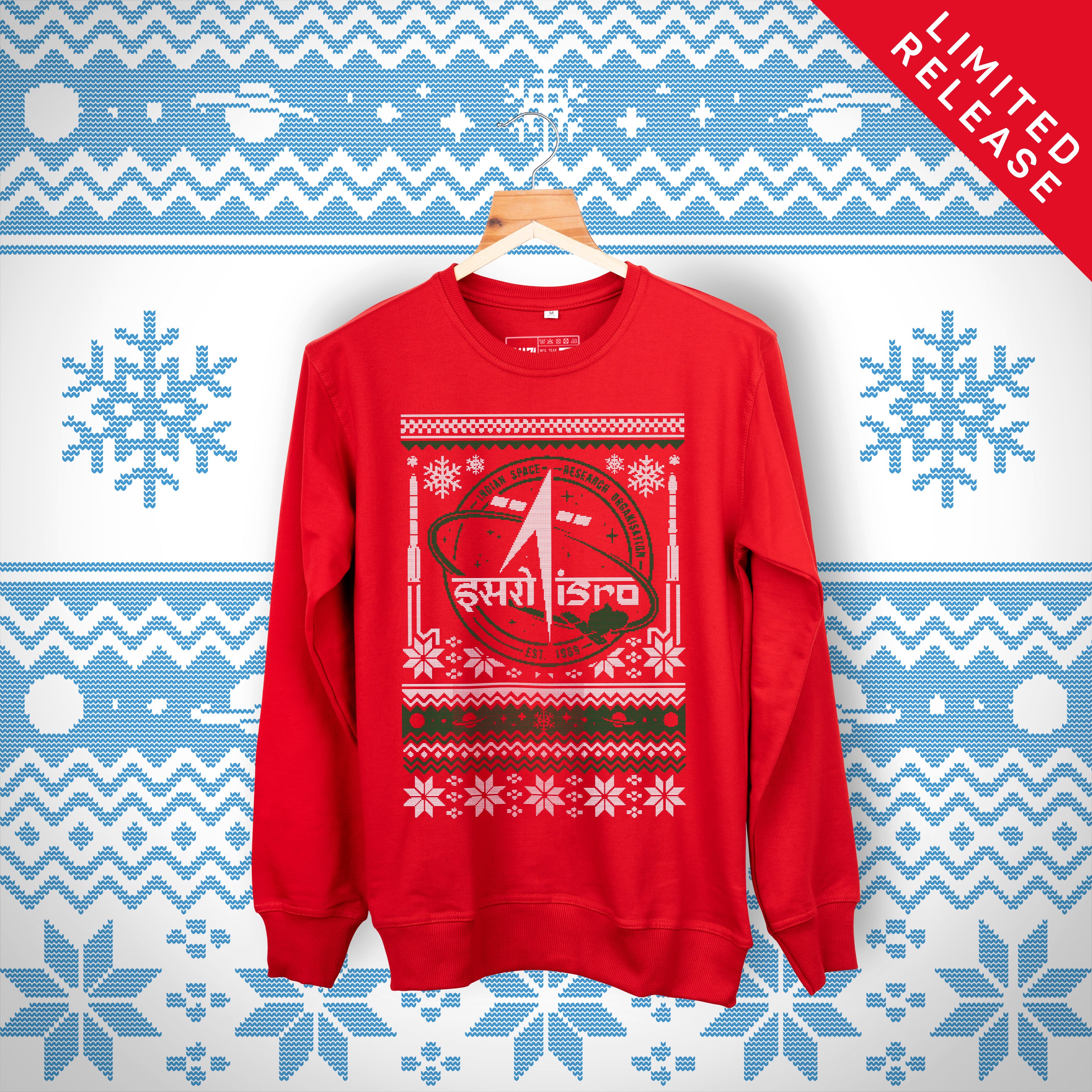 ISRO Ugly Christmas Sweatshirt Limited Release